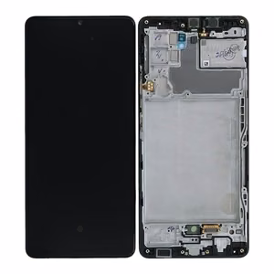 LCD näyttö Samsung A426 A42 5G 2021 kosketusnäytöllä ja kehyksellä musta alkuperäinen (huoltopakkaus)