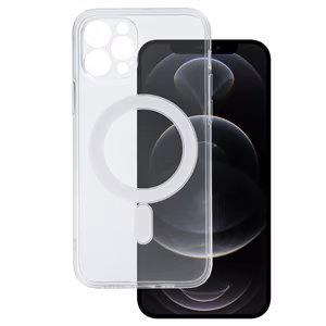 TEL PROTECT MagSilicone Suojakuori iPhone 12 Pro:lle läpinäkyvä