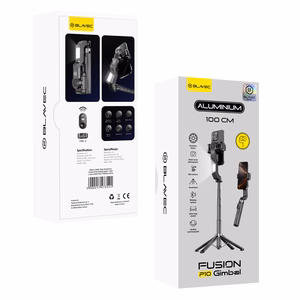 Blavec Selfie Stick Aluminium Fusion P-10 Gimbal tripod + remote control 1 metre (SSFP10G-TRB10) black