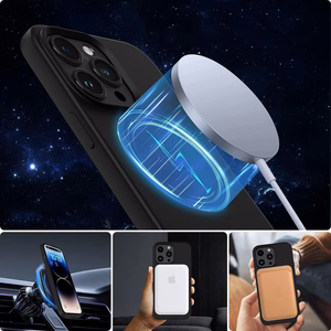 Tech-Protect Silicone MagSafe iPhone 15 Suojakuori - matta musta