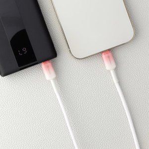 Kaapeli USB C - Lightning Forcell F-Energy PD 3A 27W Gradient 1 m C356 valkoinen