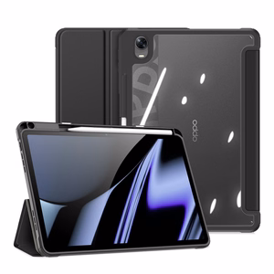 Dux Ducis Toby panssaroitu Flip Smart Case Oppo Pad kynänpidikkeellä Musta
