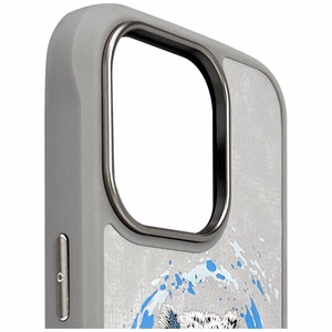 Nimmy Panther MagSafe Suojakuori iPhone 16 Pro Max:lle - vaaleanharmaa
