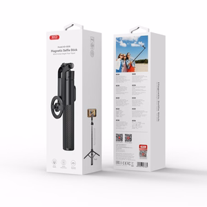 XO selfie stick Bluetooth tripod SS30 black magnetic for MagSafe 123cm