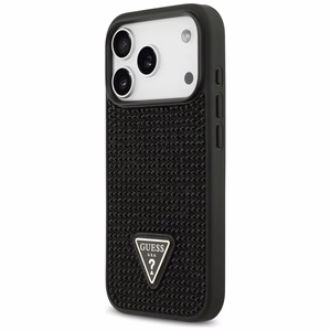 Guess Rhinestone Triangle Logo suojakuori iPhone 17 Pro - musta