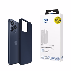 3mk Silikoninen Suojakuori iPhone 15 Pro:lle - Navy Blue