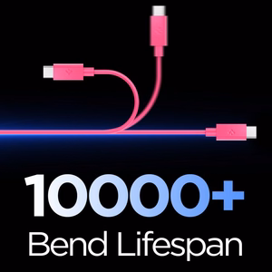 Spigen Essential EB6015CC USB-C-kaapeli, 60 W, 100 cm – vaaleanpunainen