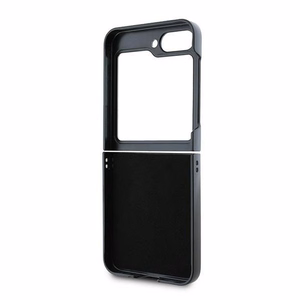 Guess Leather 4G Metal Logo Case for Samsung Galaxy Z Flip 6 - Black