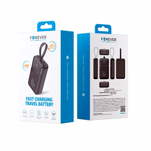 Forever varavirtalähde TB-400 PD QC 65W 20000 mAh musta