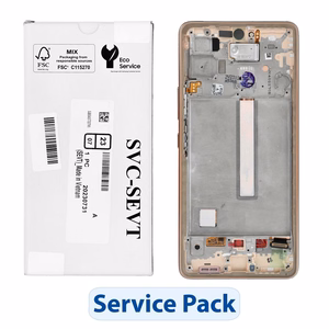 ServicePack LCD-näyttö SAMSUNG A53 5G A536B GH82-28024D kultainen