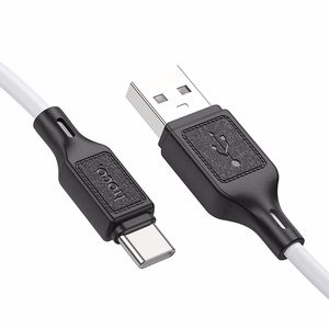 Hoco USB-A - USB-C -kaapeli 3A 1 m X90 valkoinen