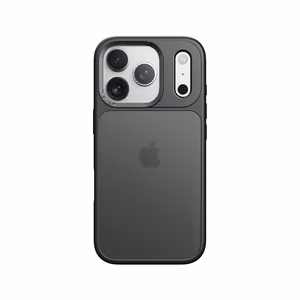 Rock Guard Touch Lens Protection Series suojakuori iPhone 17 Pro:lle läpinäkyvä musta