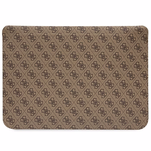 Guess 4G Printed Stripes cover for a 14" laptop - brown