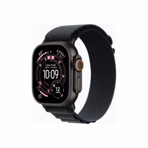 Apple (Apple Watch Ultra 3 GPS + Cellular 49mm Black Titanium Case with Black Alpine Loop - Medium)