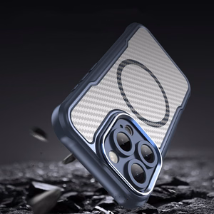 Leading Series MagSafe Silikoninen Suojakuori iPhone 16 Pro Max:lle - Sininen
