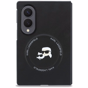 Musta Karl Lagerfeld Karl & Choupette Pins MagSafe -suojakuori Samsung Galaxy Z Fold8 -mallille