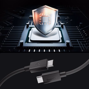 Spigen Essential EB6015CC USB-C-kaapeli, 60 W, 150 cm – musta