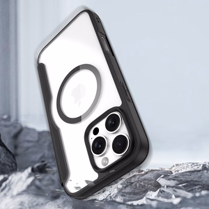 Dux Ducis Skin X Pro Suojakuori iPhone 16 Pro:lle MagSafella ja kansiosella - musta