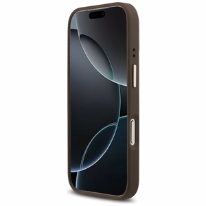 GUESS Suojakuori IPHONE 17 Pro MagSafe GUHMP17LP4GRMDEW (PU W/ 4G Strass Logo) ruskea