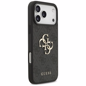 Case Guess PU 4G Metal Logo Strap Apple iPhone 17 Pro Max black