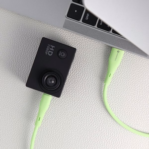 Kaapeli USB A - Micro USB Forcell F-Energy QC3.0 2,4A 18W Silicone 1 m C341 vihreä