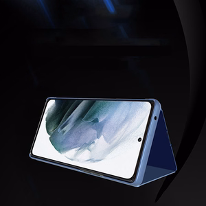 Clear View Kotelo flip cover Samsung Galaxy S22 + (S22 Plus) musta