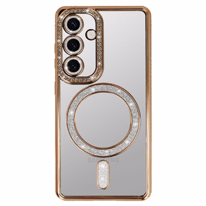 Bling MagSafe suojakuori Samsung Galaxy S25 FE kulta