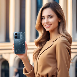 Crystal Glitter Suojakuori Xiaomi Redmi 14C:lle hopeinen