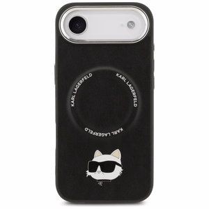 Karl Lagerfeld Choupette Pin MagSafe Suojakuori iPhone Air:lle - Musta