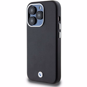 BMW Signature Wrapped Metal MagSafe Suojakuori iPhone 14 Pro Maxille - musta