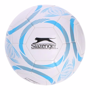 Slazenger 32-paneelinen harjoitusjalkapallo, koko 5, valkoinen ja sininen