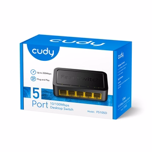 Cudy FS105D network switch Unmanaged Fast Ethernet (10/100) White