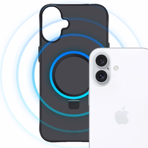 3mk Smoke Case Mag&Stand iPhone 17:lle - Musta