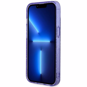Guess GUHMP14MHCMCGU iPhone 14 Plus 6.7 violetti/violetti suojakuori Glitter Gold MagSafe