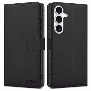 Tech-Protect Wallet Suojakuori Samsung Galaxy S25:lle - Musta