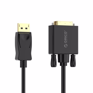 Orico XD-DTD DisplayPort–DVI, 4K-kaapeli, 2 m – musta