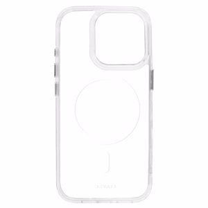 Liavec Glossy Magsafe läpinäkyvä suojakuori iPhone 13 Pro:lle valkoinen