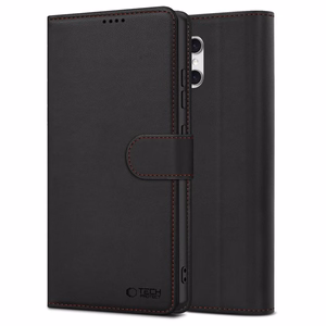 Tech-Protect Wallet suojakuori Samsung Galaxy A57 5G:lle musta ja punainen