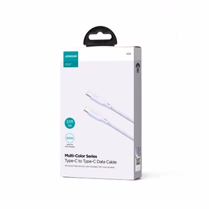 Joyroom Multi-Color Series S-A34 USB-C / USB-C PD 60W kaapeli 1m - violetti