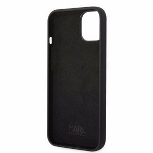 Karl Lagerfeld KLHCP14MSRSGRCK iPhone 14 Plus 6.7 kovakuori musta / musta Silicone RSG