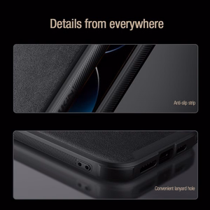 Nillkin CamShield S Leather Case for Iphone 14 Pro black