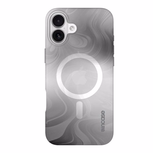 Incase Halo Case -suojakuori MagSafe-tuella iPhone 16 Plus -puhelimelle, Oil Slick Smoke