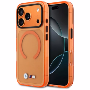BMW M IML Metal Logos MagSafe Suojakuori iPhone 17 Pro Max - Pro Oranssi