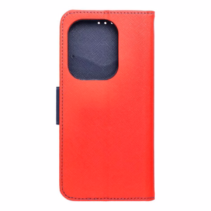 Läppäsuojakuori Xiaomi Redmi NOTE 13 PRO 4G Fancy Book punainen / laivastonsininen
