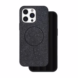 Glitter Thin Mag Suojakuori iPhone 17 Air 6,6 musta