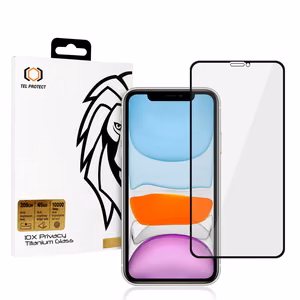 Karkaistu lasi Tel Protect 10X Privacy Titanium iPhone 11/XR:lle