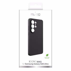 Puro ICON suojakuori Samsung Galaxy S26 Ultra:lle silikoni - musta