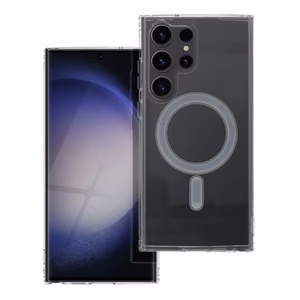 Suojakuori Samsung S23 ULTRA:lle Clear Mag Cover (STR) yhteensopiva MagSafen kanssa läpinäkyvä