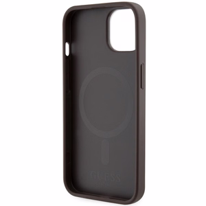 Guess GUHMP14MHGCFSEW iPhone 14 Plus 6.7 ruskea/ruskea suojakuori GCube Stripes MagSafe