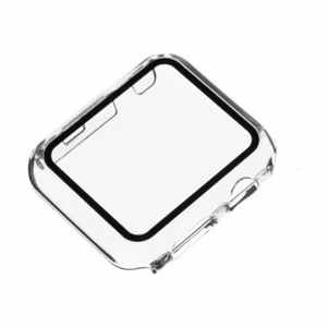FIXED Pure FIXPUW-436 – 100% clear full-frame polycarbonate case and screen protector for Apple Watch 45 mm/Series 8 45 mm